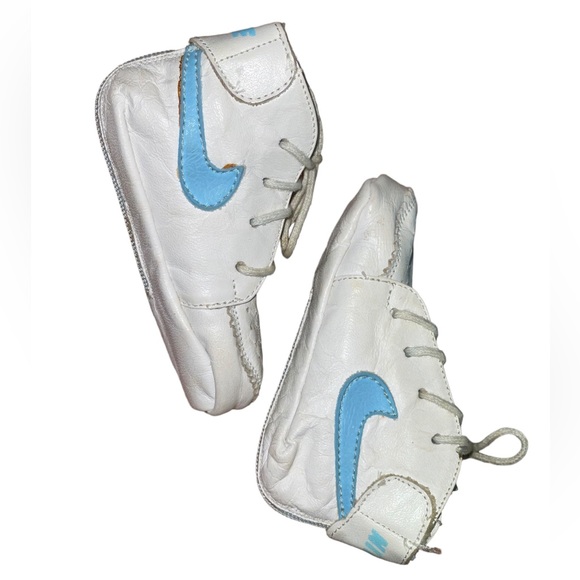 RARE 1984 Nike Michael Jordan Carolina Blue Gen 1 Sweet Dreams Baby Shoe Size 0 - Picture 10 of 11